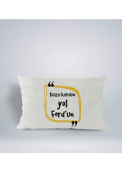 Gift Esprili Dikdörtgen Araç Koltuk Yastığı-9