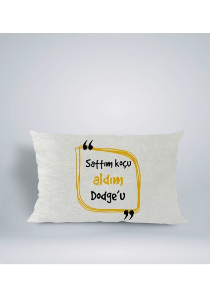 Gift Esprili Dikdörtgen Araç Koltuk Yastığı-4