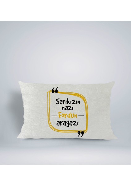 Gift Esprili Dikdörtgen Araç Koltuk Yastığı-5