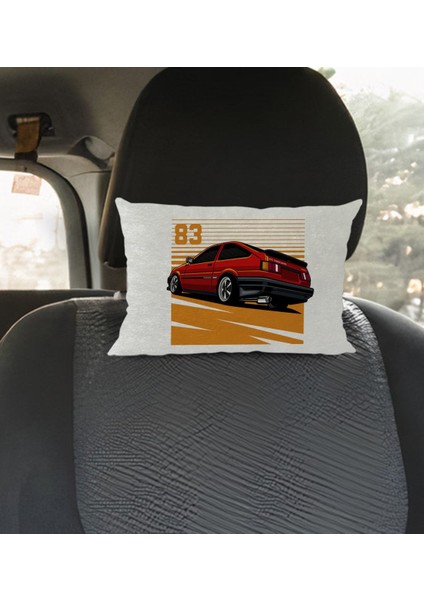 Gift Drift Car Tasarımlı Dikdörtgen Araç Koltuk Yastığı-1 modelleri