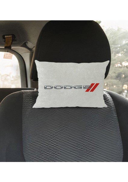 Gift Dodge Tasarımlı Dikdörtgen Araç Koltuk Yastığı-1 modelleri