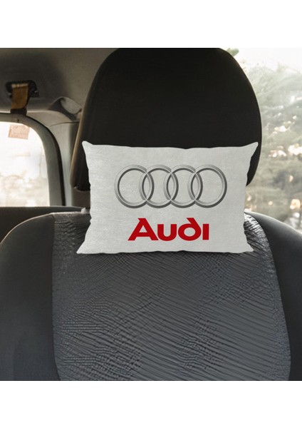 Gift Audi Tasarımlı Dikdörtgen Araç Koltuk Yastığı-2 modelleri