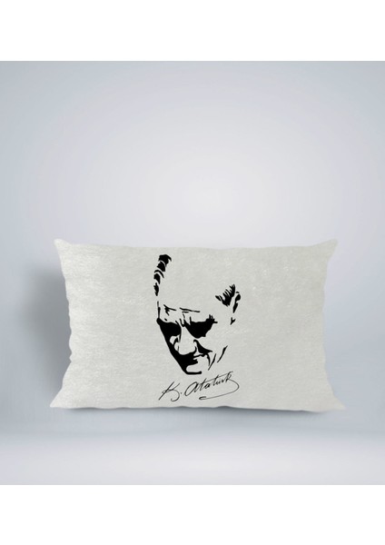 Gift Atatürk Temalı Dikdörtgen Araç Koltuk Yastığı-25