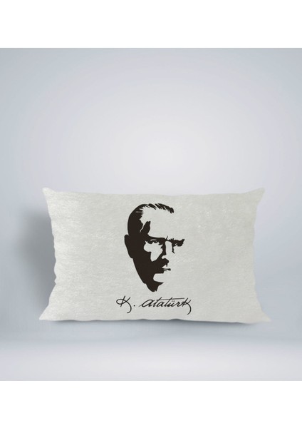 Gift Atatürk Temalı Dikdörtgen Araç Koltuk Yastığı-23
