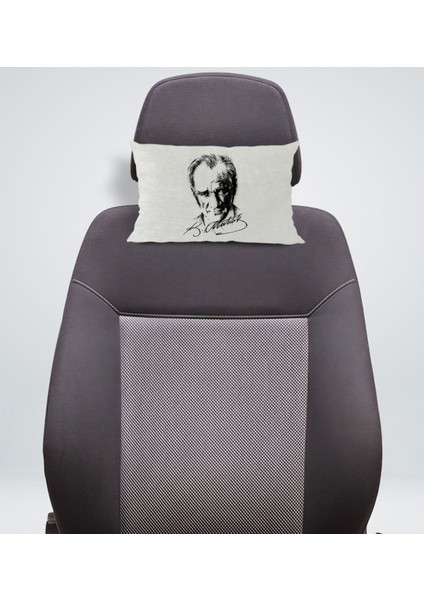 Gift Atatürk Temalı Dikdörtgen Araç Koltuk Yastığı-18 fiyatları