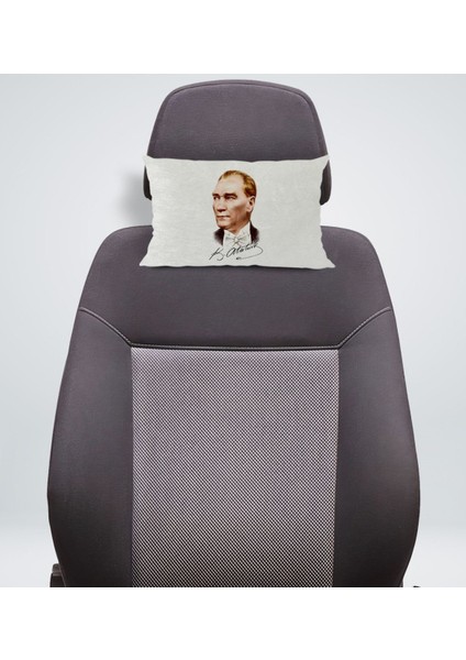 Gift Atatürk Temalı Dikdörtgen Araç Koltuk Yastığı-15 fiyatları