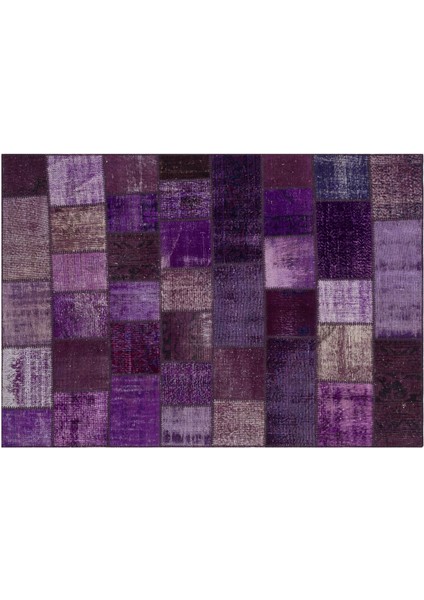 Klasik Modern Patchwork El Dokuma Eskitme Halı 160 x 230 cm 5720