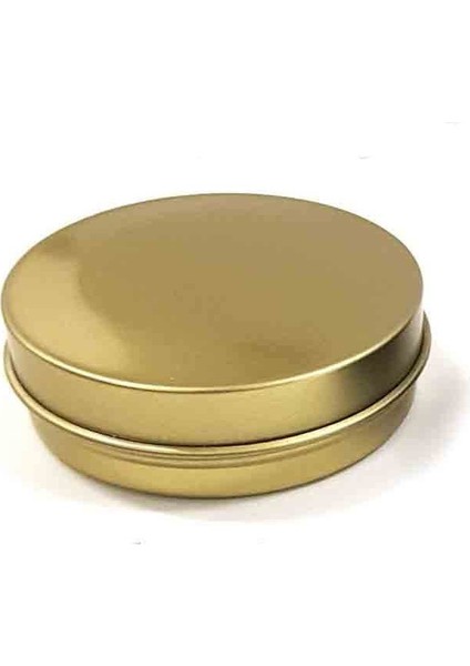 Gold Metal Kutu Mum Kabı Mumluk Lip Balm Yağ Bazlı Krem Kutusu 20 Adet