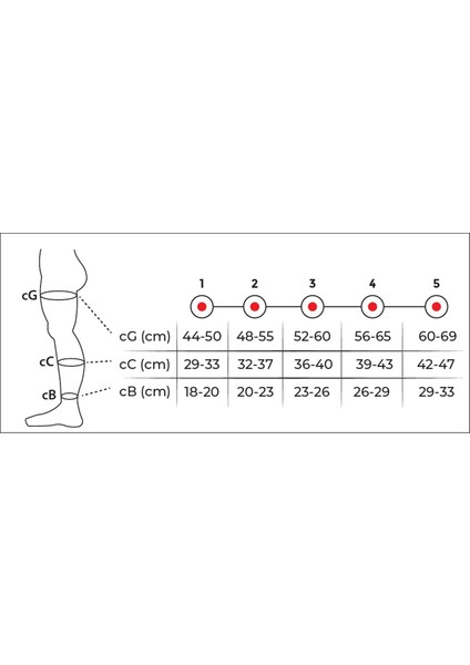 931DIZ Üstü Basınç Çorabı (Kapalı Burun)