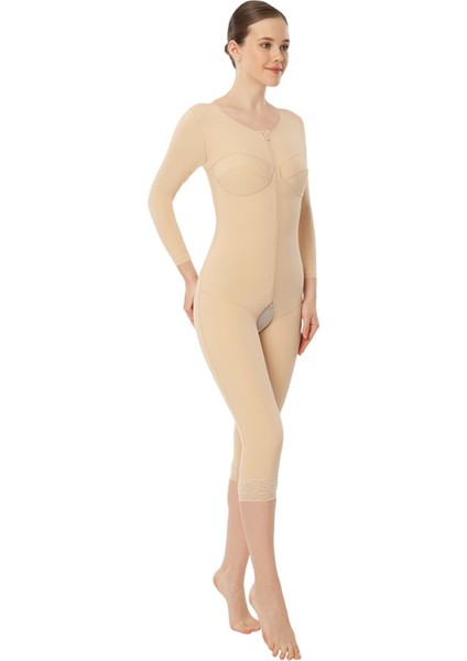224 Fermuarlı Ful Body Kollu Liposuction Korse Ten Xs(0)