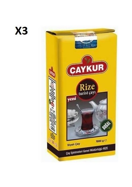 Rize Turist Çay 3 x 1 kg
