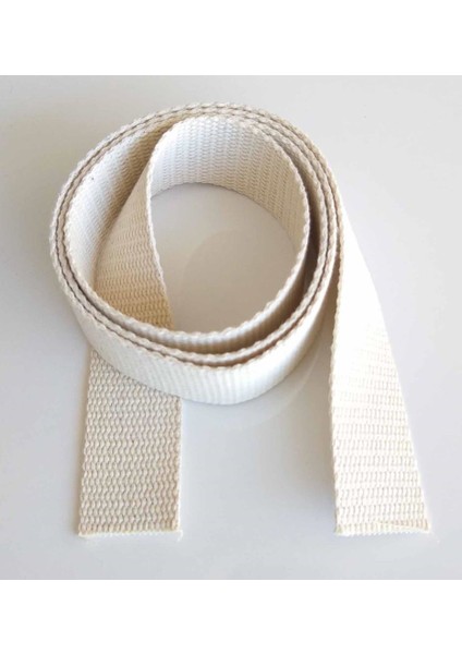 4 cm Pamuklu Kolon 1 Metre Krem Renk