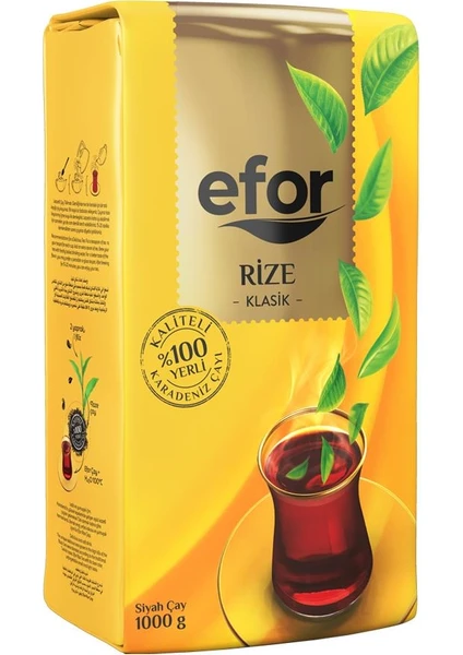 Efor Rize Klasik Dökme Siyah Çay - 1000gr