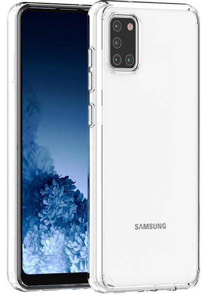 Galaxy A31 Kılıf Darbe Emici Kamera Çıkıntılı Antişok Şeffaf