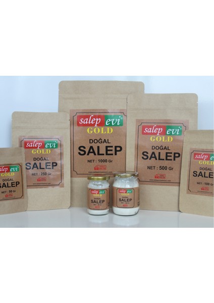 Gold Salep Doğal Saf Katkısız Öğütülmüş Toz Sahlep İçimlik ve Dondurma 500 gr modelleri