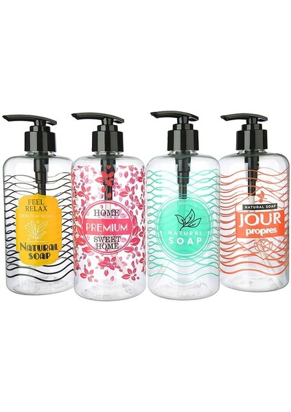 Yuvarlak Sıvı Sabunluk 500 Ml.