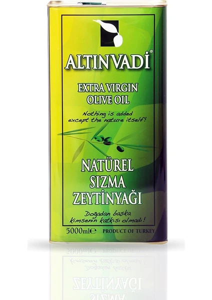 Altın Vadi  Teneke Natürel Sızma Zeytinyağı 5 Lt