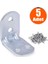 Mobilya Dolap Köşe Bağlantı Sabitleme L Demir Gönye 30X30X22 mm (5 Adet) 1