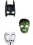 3'lü Maske Seti ( Batman Maskesi , Hulk Maskesi ,vandetta Maskesi) 1