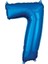 7 Rakam 80 cm Folyo Balon Mavi Renk 1