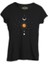 Lordd T-Shirt Güneş Ay ve Yıldızlar Siyah Kadın T-Shirt 1