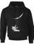 Lordd T-Shirt Astronot Salıncak Siyah Erkek Fermuarsız Kapüşonlu 1