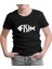 Lordd T-Shirt Fish With Letters Siyah Çocuk T-Shirt 1