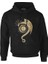 Lordd T-Shirt Dragon ve Ay Siyah Erkek Fermuarsız Kapüşonlu 1
