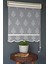 Çift Mekanizmalı Tül Stor Perde NT-102 Beyaz & Pembe Renk Etekli 280 x 200 cm 2