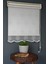 Çift Mekanizmalı Tül Stor Perde NT-102 Beyaz & Pembe Renk Etekli 280 x 200 cm 3