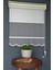 Çift Mekanizmalı Tül Stor Perde Dacuz-91 Kırık Beyaz Renk Etekli 280 x 200 cm 1