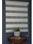 DK-101 Krem & Beyaz Renk Eteksiz Zebra Stor Perde 1