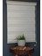 DK-101 Krem & Beyaz Renk Eteksiz Zebra Stor Perde 2