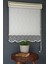 Çift Mekanizmalı Tül Stor Perde Dacuz-204 Kırık Beyaz Renk Etekli 280 x 200 cm 3