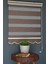 Zebra Stor Perde Kb-06 Koyu Kahverengi Renk Etekli Blackout-Karartma 90 x 200 cm 1