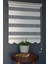 Zebra Stor Perde DK-103 Pudra & Beyaz Renk Etekli 220 x 200 cm 1
