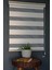 DK-103 Pudra & Beyaz Renk Eteksiz Zebra Stor Perde 1