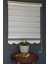 Zebra Stor Perde Dp-01 Beyaz Renk Etekli Dar Pliseli 210 x 200 cm 2