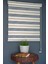 Zebra Stor Perde PLZ-602 Krem & Koyu Kahverengi Renk Eteksiz 130 x 260 cm 1