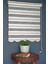 Zebra Stor Perde PLZ-602 Krem & Koyu Kahverengi Renk Etekli 170 x 200 cm 1