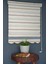 Zebra Stor Perde PLZ-602 Krem & Koyu Kahverengi Renk Etekli 170 x 200 cm 2