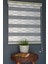 Zebra Stor Perde Pj-04 Beyaz & Kahve Renk Eteksiz 150 x 260 cm 1
