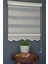 Zebra Stor Perde Kb-02 Siyah & Ekru Renk Etekli Blackout-Karartma 200 x 200 cm 1