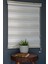 Td-41 Beyaz & Krem Renk Eteksiz Zebra Stor Perde 2
