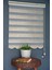 Zebra Stor Perde SM-402 Haki & Gümüş Yaldız Renk Etekli 100 x 200 cm 1