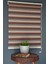 Zebra Stor Perde Yz-04 Krem & Koyu Kahverengi Renk Eteksiz 80 x 260 cm 2