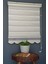 Zebra Stor Perde PLZ-804 Sütlü Kahve & Gri Renk Etekli Bambu 200 x 200 cm 2