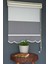 Çift Mekanizmalı Tül Stor Perde Dacuz-90 Kırık Beyaz Renk Etekli 280 x 200 cm 1
