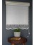 Çift Mekanizmalı Tül Stor Perde Dacuz-209 Kırık Beyaz Renk Etekli 280 x 200 cm 3