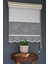 Çift Mekanizmalı Tül Stor Perde Dacuz-208 Kırık Beyaz Renk Etekli 280 x 200 cm 1